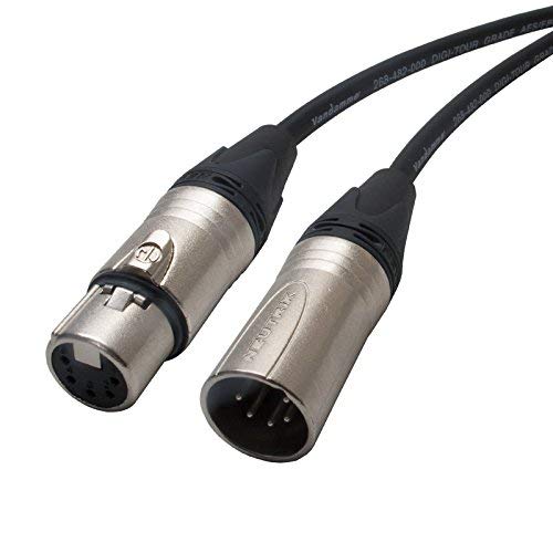 Van Damme DMX 5 Pin XLR to XLR Lead Stage Lighting Control Cable Neutrik Long 1.5 m 10 m (10 m)