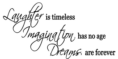 Laughter is timeless vinyl decal wall sticker