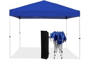 Northroad 8x8ft Pop Up Canopy, Popup Outdoor Canopy Tent with Carrying Bag,Portable Gazebo Shelter for Patio,Deck,Garden,Beach（Blue）