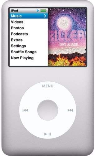 Apple iPod Classic 160 GB Silver (7th Generation) 160GB Generic Wall Cube Headset and Charging Cable Non Retail Packaging