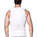 Tulucky Men's Slimming Body Shaper Tank Top Front Zipper Corset Vest(white,M)