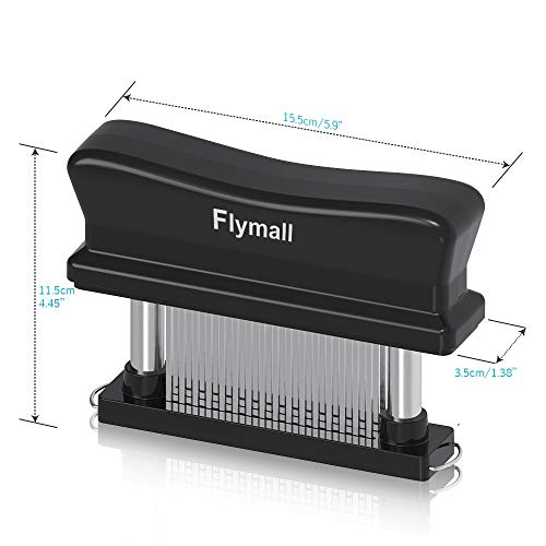 Meat Tenderizer, Kitchen Gadget Meat Tenderizers Tool with 48 Stainless Steel Sharp Needle Blade Tenderizing Beef, Chicken, Pork, BBQ, Marinade & Flavor Maximizer FDA Approved (Black) - Thumbnail 5