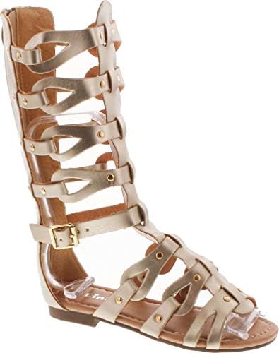 Link Products Atta 07K Little Girls Strappy Gladiator Comfort Flat Sandals
