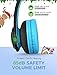 Mpow CH9 Kids Headphones Bluetooth 5.0 LED Light, 14Hours Playing Wireless Foldable Headset w/Mic, Volume Limited 85dB-95dB for PC/Cellphone/TV/Schoolthumb 2