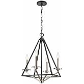 Innovations Lighting Raleigh - 4 Light Mini Chandelier-21 Inches Tall and 17.5 Inches Wide-Black Satin Nickel Finish -Traditi