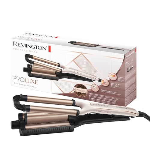 Remington Arricciacapelli Piastra Onde, 4 Tipi Di Onde E Volume Ai Capelli, 5 Temperature, Cilindro Centrale Regolabile, Proluxe Ci91Aw, Rosa
