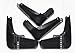 Black Auto parts 4PCS Mudguard Splash Guard Mud Flap Fit For 2006 2007 2008 2009 2010 2011 2012 2013 SUZUKI GRAND VITARA