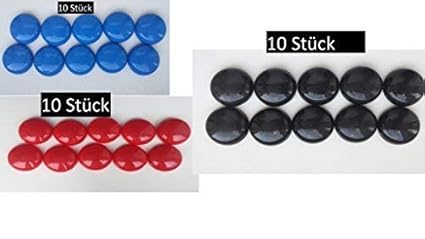 Nuevos Asequible Smiley Imanes 10 ,Azul, 10 Rojo y 10 Negro para ...