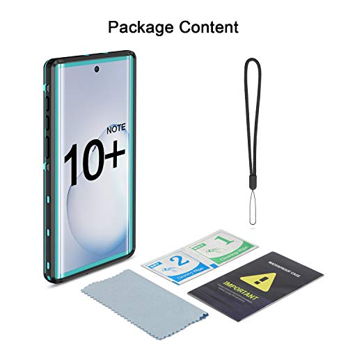 Fansteck Samsung Galaxy Note 10+ Plus Waterproof Case, IP68 Waterproof/Snowproof/Shockproof