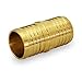 Supply Giant FQDQ0058-OM x PEX Straight Coupling Barb Pipe Fitting, 5/8'', Brass, 38