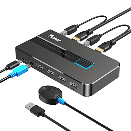 Spannender Preis! Bei 23,99€ macht man mit Yinker 4K 60Hz HDMI KVM Switch einen guten Schnitt. Dein Deal wartet schon!