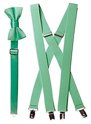 Tuxgear Mens Bow Tie and Suspender Set