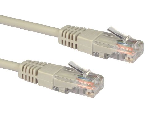 Alida Systems 50m Professional Network Cable - Grey - Premium Quality (26 AWG 100% Copper Wire) / CAT5e (enhanced) / RJ45 / Ethernet/Patch/LAN/Router/Modem / 10/100