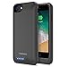 iPhone 8 / iPhone 7 Battery Case, Maxboost [Atomic Power] 5000mAh iPhone 8 Charger / iPhone 7 Charger Rechargeable Extended Battery Cases [Apple MFi Certified] (Black)
