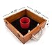 GSE Games & Sports Expert Premium Oak Wood Washer Toss Game Set with 8 Washers with Bottle Opener for Adults and Family. Portable Outdoor Game for Lawn, Beach, Backyard, Pitching, Tailgating, Camping