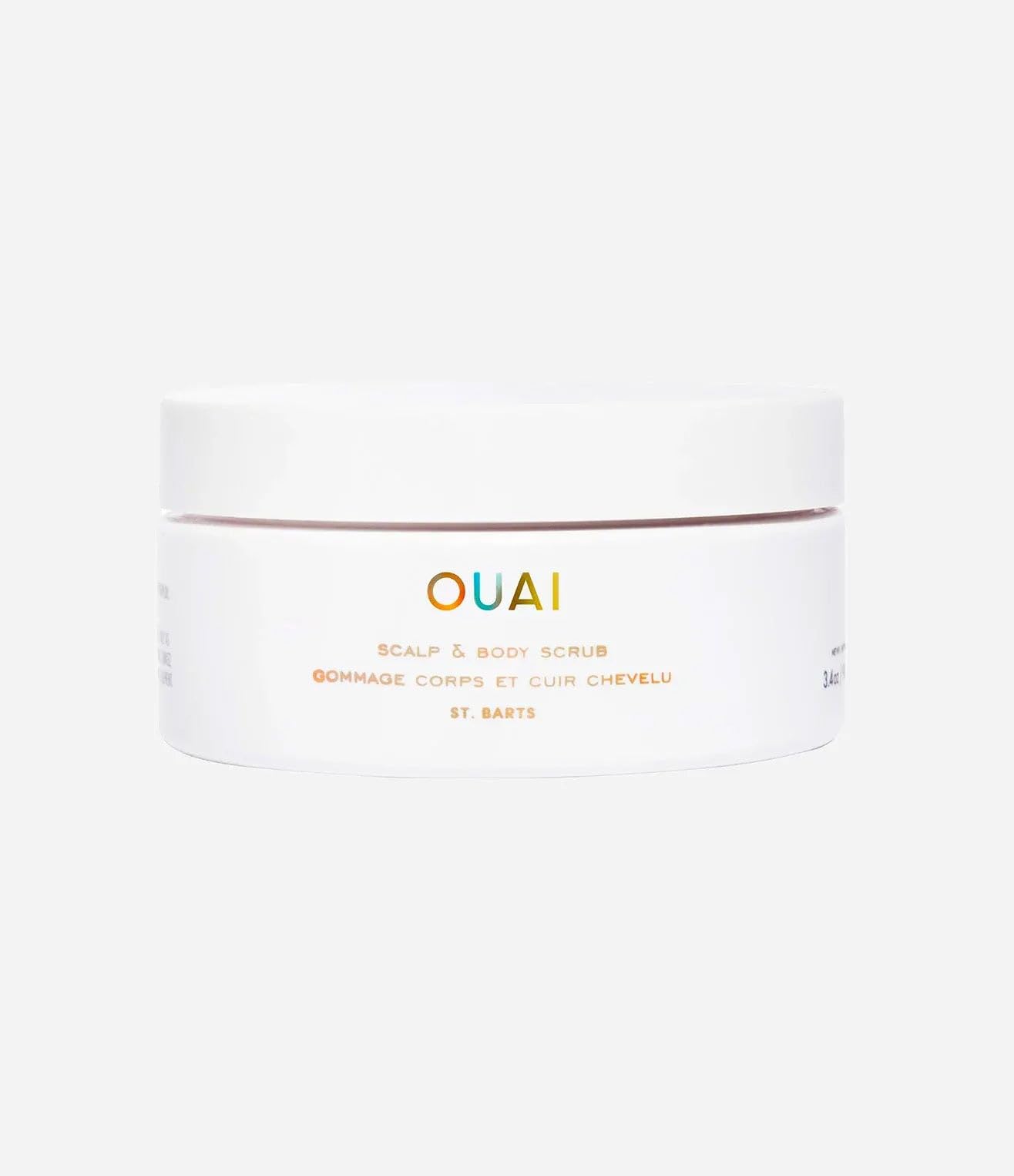 Ouai Scalp Scrub & Body Scrub - St Barts - Coconut Oil & Sugar Scrub - Cleansing Exfoliating Scrub for Hair & Body, 96.40 g (Pack of 1)