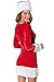 Jug&Po Women's 2PC Mrs Santa Claus Christmas Dress Costume (One Size, Red)