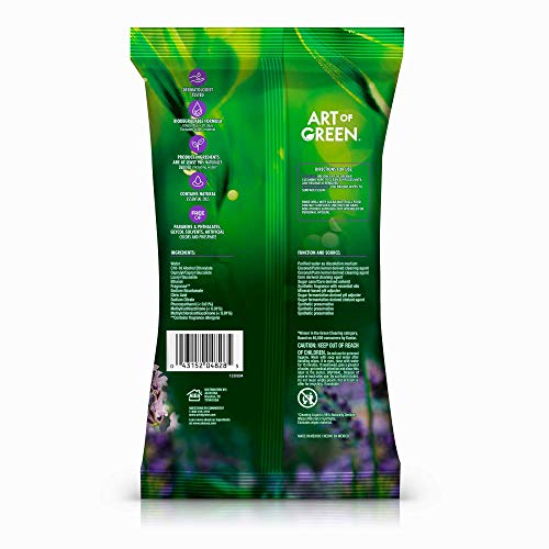 Art Of Green Cleaning Wipes ToGo Pack, Lavender Eucalyptus Scent
