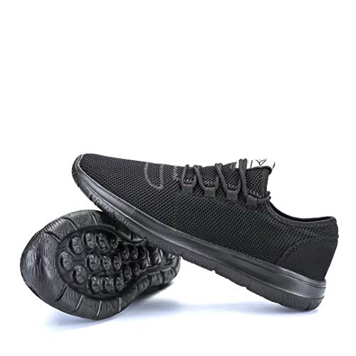 Srenket Mens Casual Athletic Sneakers Comfortable Running Shoes Light Tennis Zapatos Footwear for Men Walking Workout All/Black44