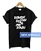Mars NY Women's Drag Me Down One Direction Crewneck Tshirt (Medium) Black
