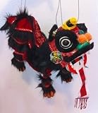 SPARIK ENJOY Black Lion Marionette Chinese Hand Marionette Puppet