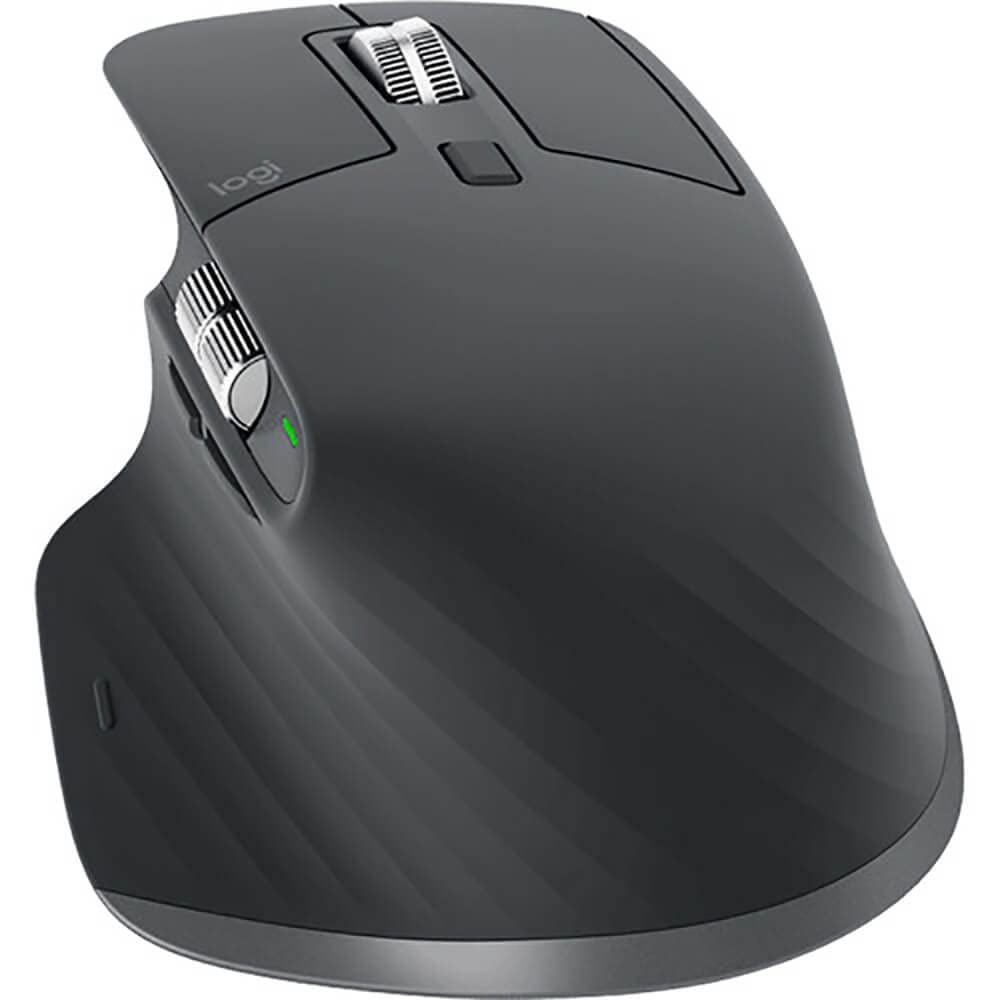 Logitech MX Master 3 – Advanced Wireless Mouse for Mac, Ultrafast Scrolling, Ergonomic Design, 4000 DPI, Customisation, USB-C, Bluetooth, MacBook Pro/ Air,iMac, iPad Compatible - Space Grey