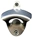 Stainless Steel Brush Finish Wall Mounted Bottle Opener By Rilahy for Beer and Soda Glass Bottles Includes Free Mount Screws and Gift Box Classic Vintage Wall Beer Bottle Openers