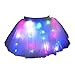 Geek3c SHINYOU Girls Tutu Skirts, LED Skirt Ballet Skirt Net Yarn for Party Chirstmas Gift (Multi Adult)