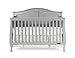 Child Craft Camden 4-in-1 Convertible Crib, Baby Crib Converts to Day Bed, Toddler Bed and Full Size Bed, 3 Adjustable Mattress Positions, Non-Toxic, Baby Safe Finish (Cool Gray)