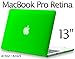 Kuzy MacBook Pro 13 inch Case 2015, A1502 MacBook Pro Case A1425 2014 2013 2012 Retina Display Plastic Hard Shell Cover, MacBook Pro 13.3 inch Case for Older Version, Green