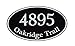Custom Home Address Sign, Personalized House Number Sign, 12