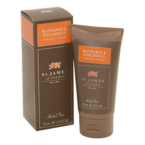 St. James of London Shaving Cream Travel Tube (Mandarin & Patchouli)