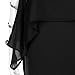LISTHA Summer Dresses for Women 2023 Plus Size Chiffon Batwing Sleeve Dress Casual Cold Shoulder Wedding Guest Dress