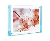 Color Edge Magnet Frame by Canetti-Pastel Aqua 4x6