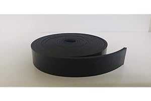 SEAL DEAL Neoprene Rubber Strip.250" (1/4") Thick x 6" Wide x 20' Long - Commercial Grade 65A, Smooth Finish, Solid Rubber, Perfect for Weather Stripping, Gasket, Costume & DIY Projects …