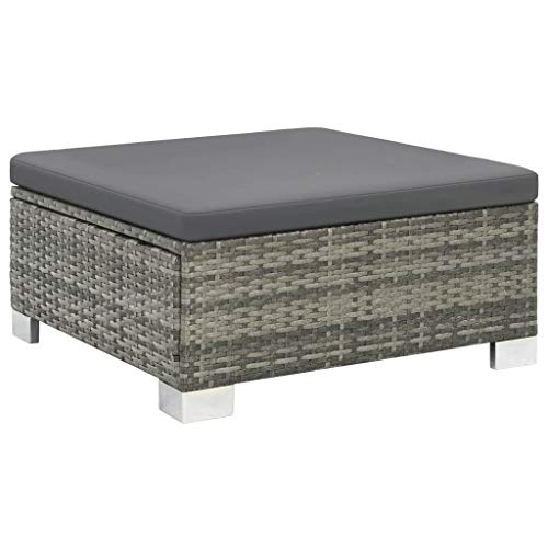 Festnight Gartensofa-Set 28-TLG. | Poly Rattan Lounge Set Lounge Möbel | Lounge Sofa Garnitur | Rattan Gartenmöbel Gartenset | Garten Sitzgruppe | Gartengarnitur | Grau – Bild 5