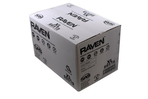 image for SAS Safety 66519 Nitrile Raven Powder-Free Disposable Glove, X-Large C