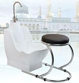 EVOLVE Wudu Wash Basin Ablution Chair Long Tap Chrome Trap Waste view 3