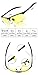 VEOAY HD Night Driving Glasses Anti Glare Polarized Night Vision Glasses Safe Driving Glasses for Men Women (yellow 3)