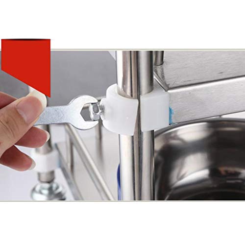 Trolley Medical Treatment Car Stainless Steel Instrument Table/Medical Vehicle Surgical Vehicle/Changing Vehicle Instrument Car/Double Drawer Beauty Car