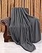 Utopia Bedding Fleece Blanket Twin Size Grey Soft Warm Bed Blanket Plush Blanket Microfiber