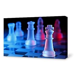 Canvas Wall Art for Living Room, Bedroom Chess Canvas Prints for Home Decoration Ready to Hang - 12x18 inches