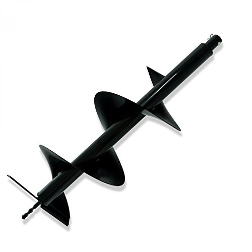 Nemaxx B250 Bohrkopf - Ersatzbohrer für Erdlochbohrer Pfahlbohrer Erdbohrer - Durchmesser: 250mm