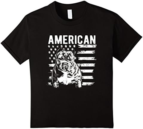 unisex-child Patriotic Mens  BullPit Shirt American Bully Tshirt for men 12 Black