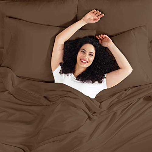 Empyrean Bedding Fitted Sheet Queen Size Soft Microfiber Queen Fitted