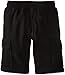 Southpole Big Boys' Boys Jogger Shorts with Cargo Pockets In Basic Solid Colors, Black, Large