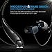 Mpow Jaws Gen-3 Bluetooth Headphones, Wireless Neckband Headphones 13H Playtime, Bluetooth Headset W/Call Vibrate Alert & CVC 6.0 Noise Cancelling Mic, Bluetooth Earbuds Magnetic, Black