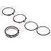 Ring,AutumnFall 2017 New Fashion 5PCS/Set Rose Gold Stackable Ring Sparkly Rings (Gold, Size 8)