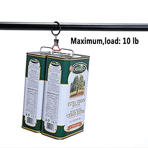 image for Datttcc 40 Pack Metal Curtain Rings with Clips Silver Decorative Drape