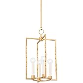 Mitzi H731704S-VGL Adelaide - 4 Light Lantern 18.25 inches Tall and 11 inches Wide - Vintage Gold Leaf